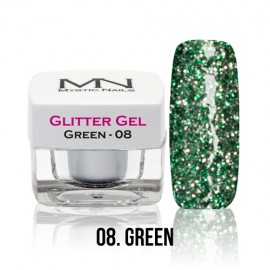 Glitter Gel - no.08. - Green - 4g