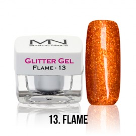 Glitter Gel - no.13. - Flame - 4g