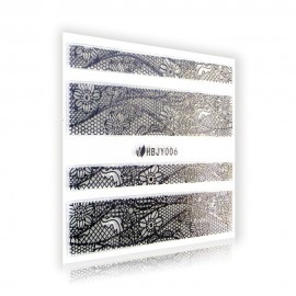 Silver Lace Sticker - HBJY006