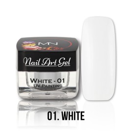 UV Painting Nail Art Gel - 01 - White